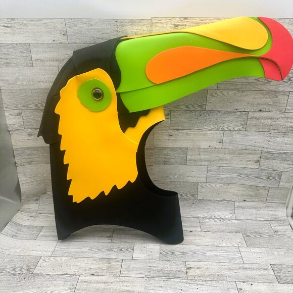 Brand NWT Hyde & Eek Adult Toucan Head Foam Halloween Costume One Size Fits Most - Picture 5 of 7